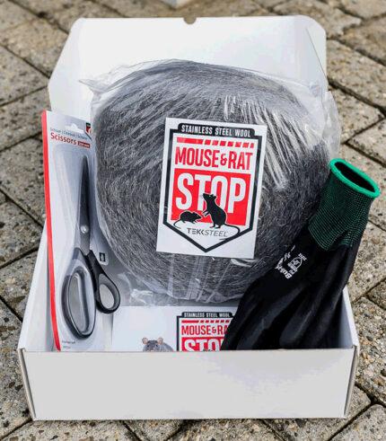 Gebäudeabdichtung gegen Ratten und Mäuse - Edelstahl Füllgewebe