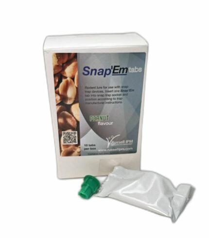 Snap Em Tabs für die giftfreie Beköderung von Schlagfallen