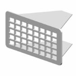 Edelstahl Lüftungsgitter für Klinkerfassaden