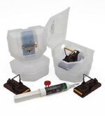 Mausefallen Set - 4 Stück mit Box und Köder