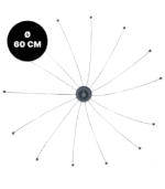 Draufsicht auf die tierfreundliche Longlegs Vogelabwehr